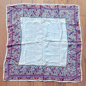 Vintage Burmel Hand Rolled Silk Scarf Made in Japan